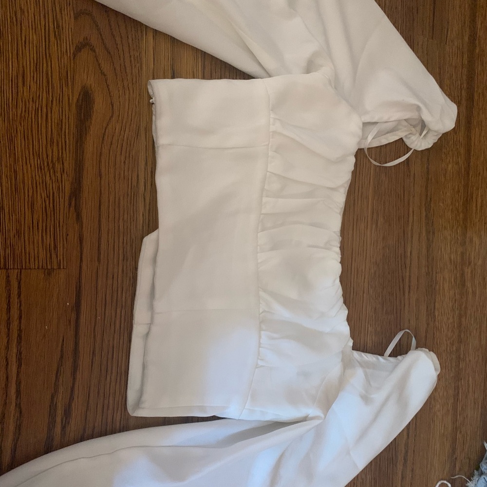 Princess Polly White cropped long sleeve